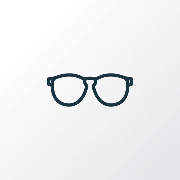 Symbol konspektu okulary. Elementu na białym tle okulary jakości premium w modnym stylu. — Wektor stockowy