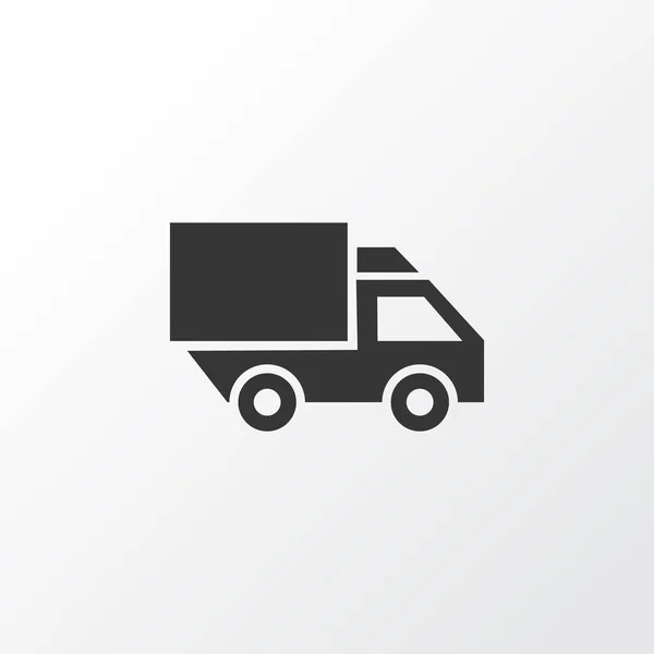 Φορτηγό εικονίδιο συμβόλου. Πριμοδότηση ποιότητας απομονωμένη Van στοιχείο σε μοντέρνο στυλ. — Διανυσματικό Αρχείο