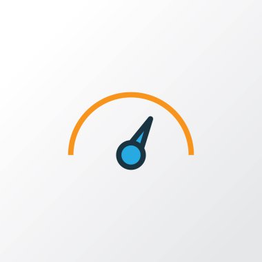 Hız göstergesi renkli anahat simgesi. Premium Kalite izole hızı öğesi Trendy tarzı.