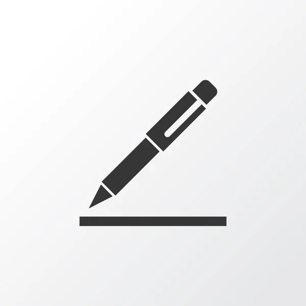 Kontrakt Signing ikon Symbol. Premium kvalitet isolerade Pen Element i trendig stil. — Stock vektor