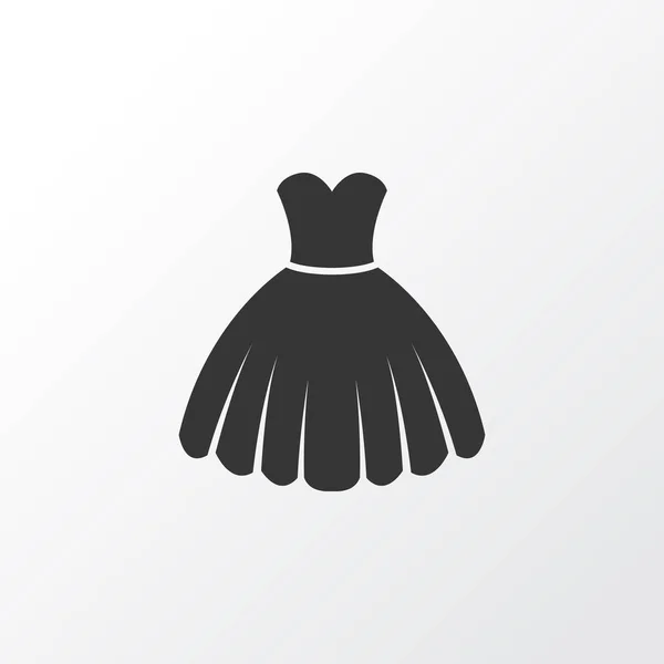 Simbolo dell'icona del vestito. Elemento Sarafan isolato di qualità premium in stile trendy . — Vettoriale Stock