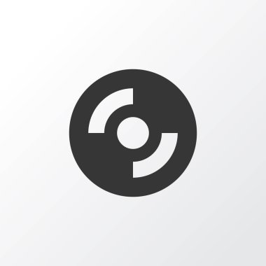 Kompakt Disk simgesi simgesi. Üstün kaliteli moda stil öğesinde boş Cd izole.