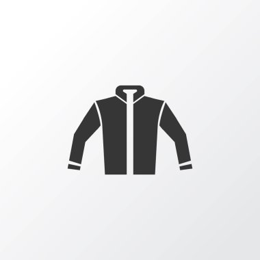 Ceket simgesi simgesi. Premium Kalite izole hırka öğe Trendy tarzı.