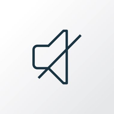 Anahat simgesini kapatmak. Premium Kalite izole sessiz öğesinde Trendy tarzı.