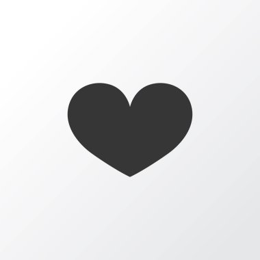 Kalp simgesi simgesi. Premium Kalite izole ruh öğe Trendy tarzı.