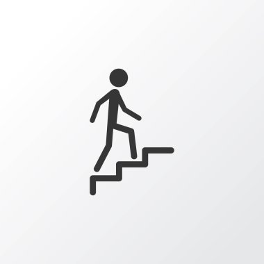 Tırmanma merdivenleri simgesi simgesi. Premium Kalite izole merdiven öğe Trendy tarzı.