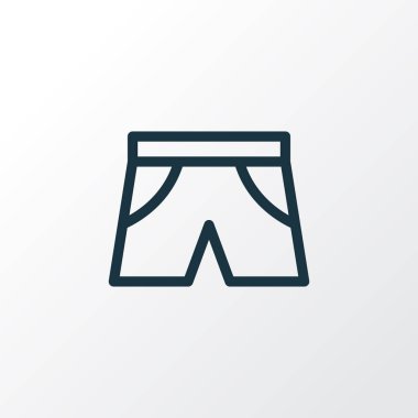 Şort anahat simgesi. Premium Kalite izole özetleri öğe Trendy tarzı.