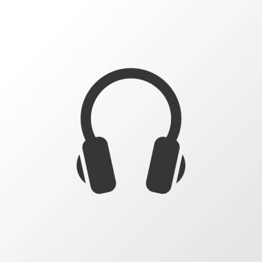 Kulaklık simgesi simgesi. Premium Kalite izole kulaklık öğe Trendy tarzı.