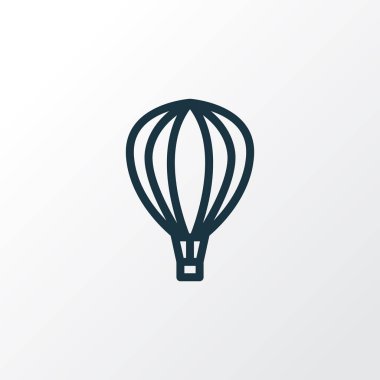 Aerostat anahat simgesi. Premium Kalite izole balon öğe Trendy tarzı.