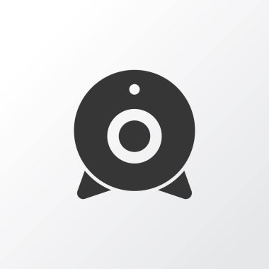 Web kamera simgesi simgesi. Üstün kaliteli yayın moda stil öğesinde izole.