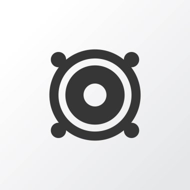 Hoparlör simgesi simgesi. Premium Kalite izole megafon öğe Trendy tarzı.