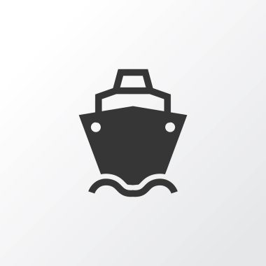 Kargo gemisi simgesi simgesi. Premium Kalite izole Tanker öğe Trendy tarzı.