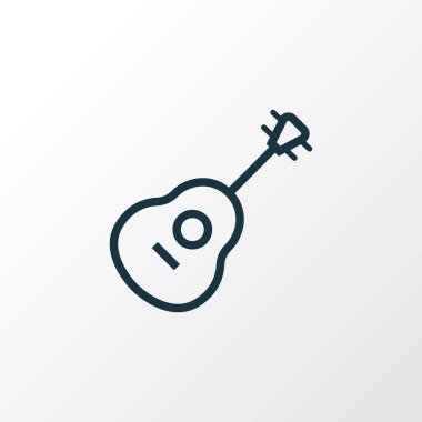 Gitar anahat simgesi. Premium Kalite izole dizeleri öğe Trendy tarzı.