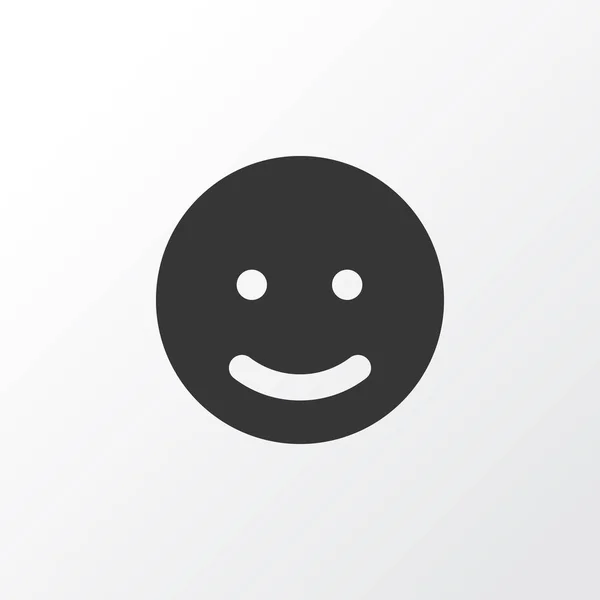 สัญลักษณ์ไอคอนอีโมจิ องค์ประกอบของรอยยิ้มที่โดดเดี่ยวคุณภาพพรีเมี่ยมในสไตล์เทรนดี้ . — ภาพเวกเตอร์สต็อก