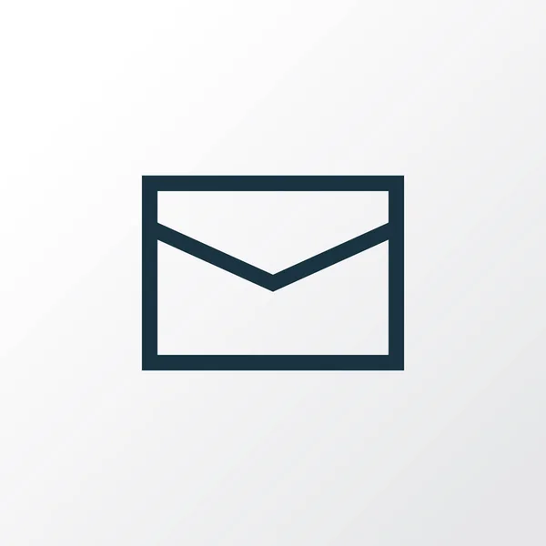 De overzichtsknop van de envelop. Premium kwaliteit geïsoleerd Mail Element In Trendy stijl. — Stockvector