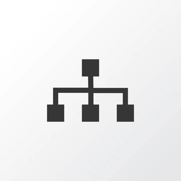 Struktur ikon Symbol. Premium kvalitet isolerade hierarki Element i trendig stil. — Stock vektor