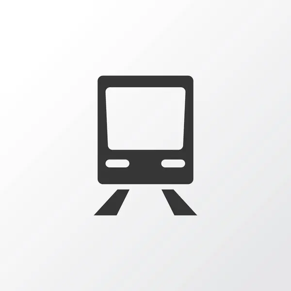 Symbole de l'icône du train. Élément de chemin de fer isolé de qualité supérieure dans un style tendance . — Image vectorielle