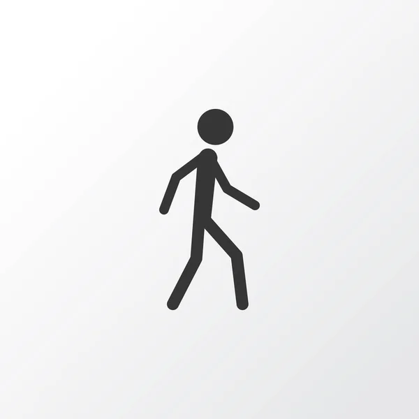 步行图标符号。优质隔离慢跑中时尚元素. — 图库矢量图片