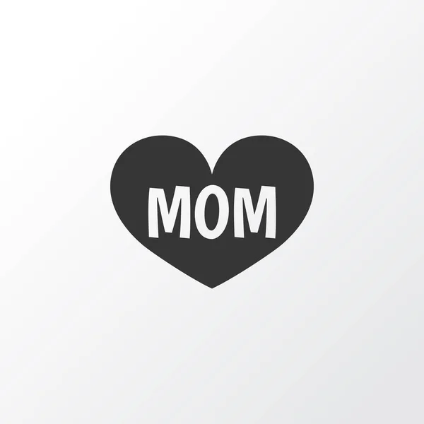 Mom Icon Symbol. Premium Quality Isolated Text Element In Trendy Style. — Stock Vector