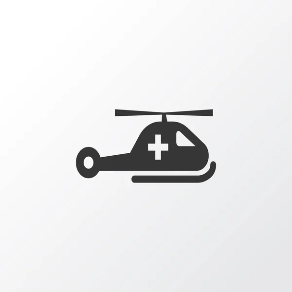 直升机图标符号。保费质量孤立的直升机元素的时尚风格. — 图库矢量图片