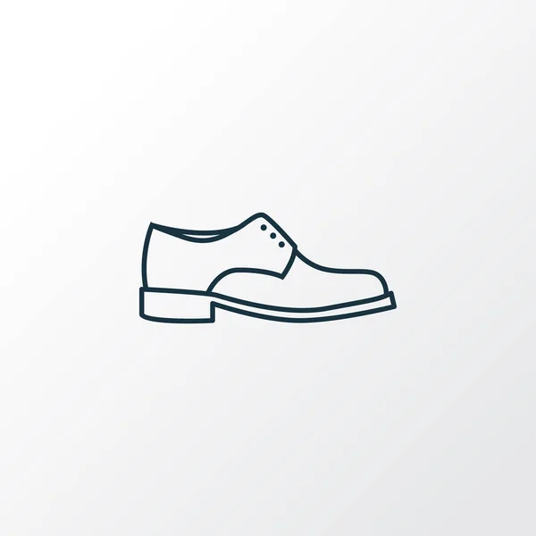 Homens Calçado Esboço Símbolo. Elemento de botas isoladas de qualidade premium em estilo moderno . — Vetor de Stock