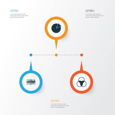 Grafikler, diyagramlar ve istatistik simgeleri kümesi. Kaliteli sembol koleksiyonu. Simgeler web, uygulama ve UI tasarımı için kullanılabilir.