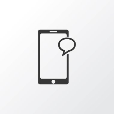 Sohbet simgesi simgesi. Premium Kalite izole ileti öğesinde Trendy tarzı.