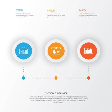 Grafikler, diyagramlar ve istatistik simgeleri kümesi. Kaliteli sembol koleksiyonu. Simgeler web, uygulama ve UI tasarımı için kullanılabilir.