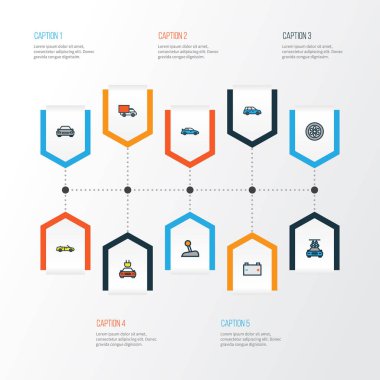 Otomatik Renkli Anahat simgelerini belirlemek. Sedan, sürücü, spor ve diğer öğeleri koleksiyonu. Ayrıca spor, otomatik, araba gibi simgeler içerir.