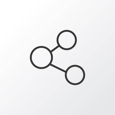 Simge simge paylaşmak. Premium Kalite izole yayın öğe Trendy tarzı.