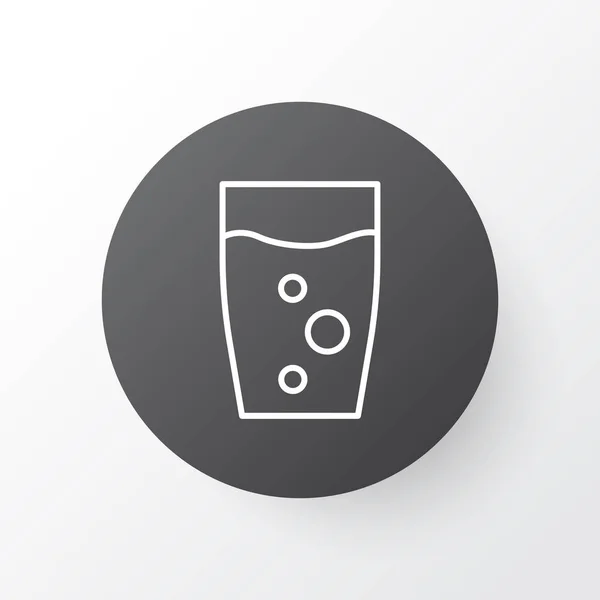 Símbolo de ícone de vidro. Elemento de bebida isolada de qualidade premium em estilo moderno . —  Vetores de Stock