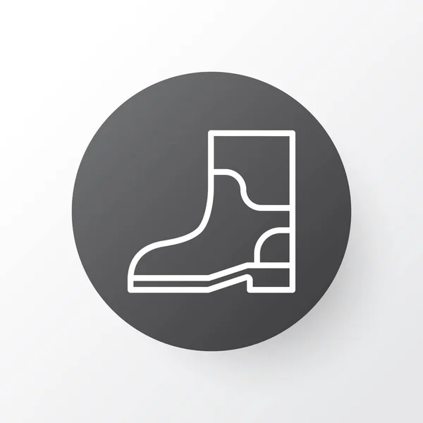 Tuinieren schoenen pictogram symbool. Premium kwaliteit geïsoleerde Rubber Boot Element In Trendy stijl. — Stockvector