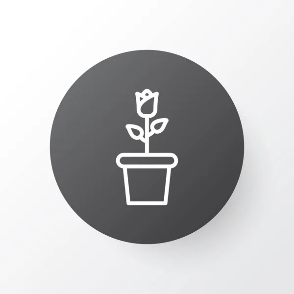 Bloom pictogram symbool. Premium kwaliteit geïsoleerd Floret Element In Trendy stijl. — Stockvector