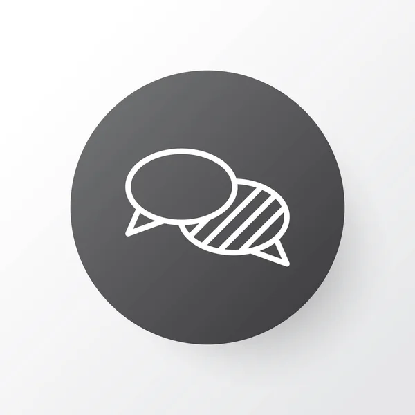 Conversation Icon Symbol. Premium Quality Isolated Speaking Element In Trendy Style. — Stock Vector