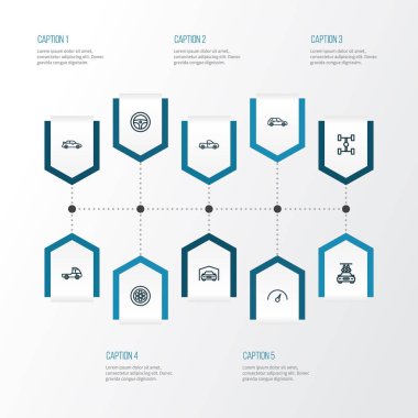 Otomobil anahat simgelerini belirlemek. Karkas, Van, çamaşır ve diğer öğeleri koleksiyonu. Ayrıca, Crossover, düzeni direksiyon gibi sembolleri içerir.