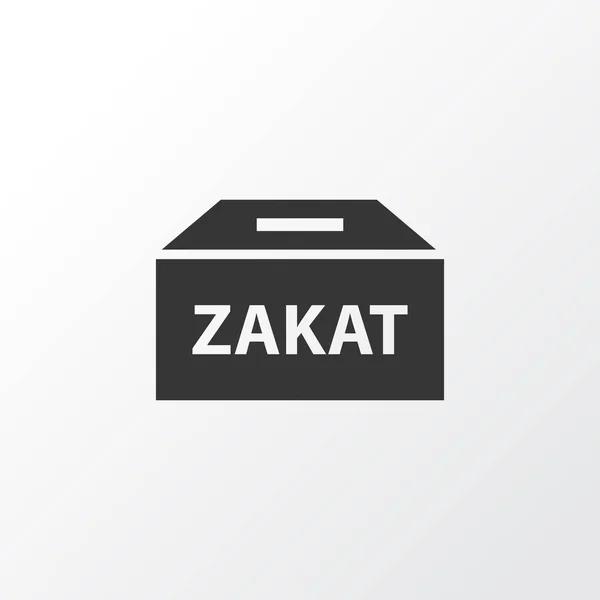 Zakat Icon Symbol. Premium Quality Isolated Money Box Element In Trendy Style. — Stock Vector