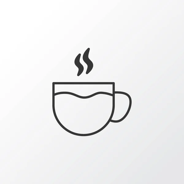 Kávéscsésze ikonra szimbólum. Prémium minőségű elszigetelt Tea elem divatos stílusban. — Stock Vector