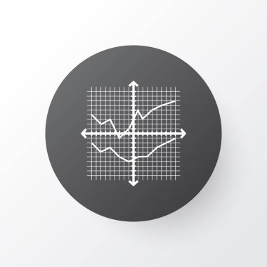 Kılavuz çizgiler simgesi simgesi. Premium Kalite izole anahat karşılaştırmalar öğesini Trendy tarzı.