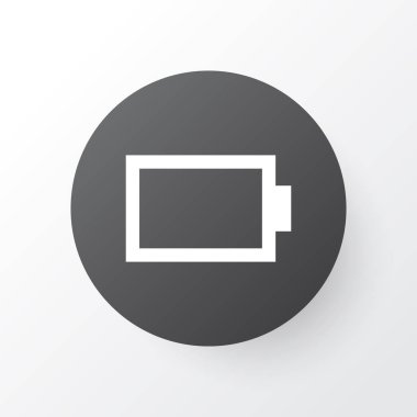 Enerji simgesi simgesi. Premium Kalite izole boş akümülatör öğe Trendy tarzı.