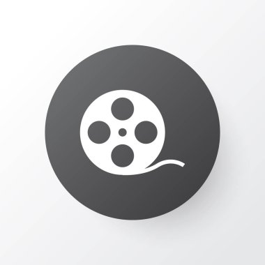 Film Reel simgesi simgesi. Premium Kalite izole film şeridi öğe Trendy tarzı.