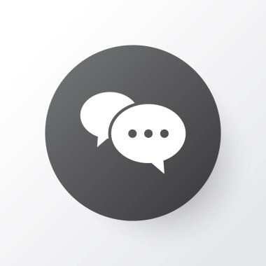 Yorum simgesi simgesi. Premium Kalite izole sohbet öğesinde Trendy tarzı.