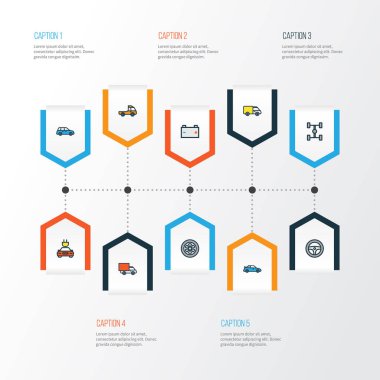 Otomatik Renkli Anahat simgelerini belirlemek. Parça, karkas, pikap ve diğer öğeleri koleksiyonu. Ayrıca otomatik, parça, pil gibi simgeler içerir.