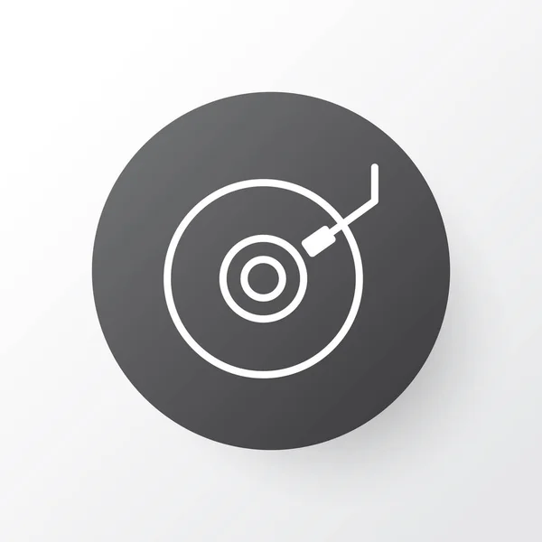 DJ disk simgesi simgesi. Premium Kalite izole gramofon öğe Trendy tarzı. — Stok Vektör