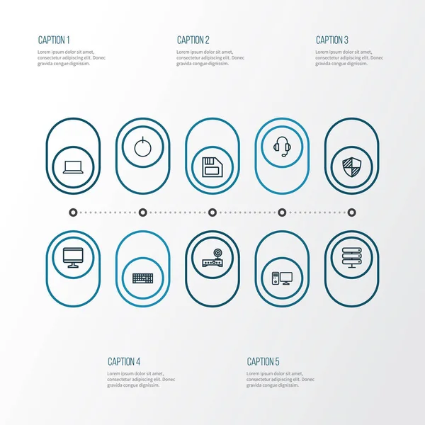 Donanım anahat simgelerini belirlemek. Bilgisayar, Datacenter, topluluğu korumak ve diğer öğeler. Ayrıca kalkan, ekran, depolama gibi simgeler içerir.
