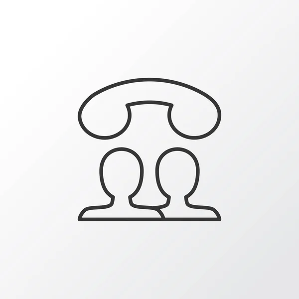 Sprekende mensen pictogram symbool. Premium kwaliteit geïsoleerd oproep Element In Trendy stijl. — Stockvector