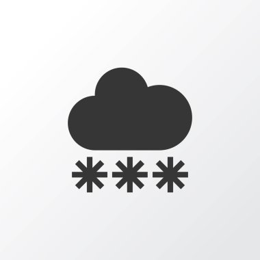 Kar simgesi simgesi. Premium Kalite izole karlı öğesinde Trendy tarzı.