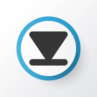 Ok simgesi simgesi aşağı. Premium Kalite izole alt öğe Trendy tarzı.