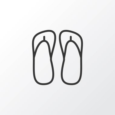 Kayış simgesi simgesi. Premium Kalite izole terlik moda stil öğesinde.