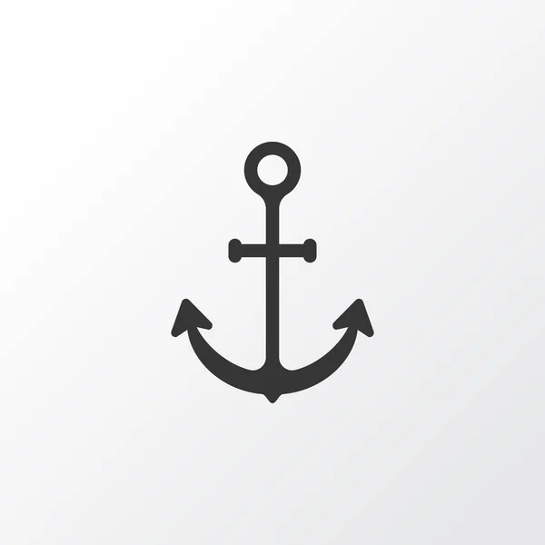 Anker pictogram symbool. Premiumkwaliteit geïsoleerd schip haak Element In Trendy stijl. — Stockvector