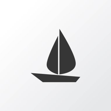Yelken simgesi simgesi. Premium Kalite izole tekne öğe Trendy tarzı.